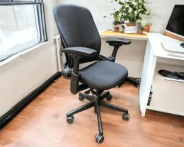 Black Steelcase Leap Chairs - WC871300