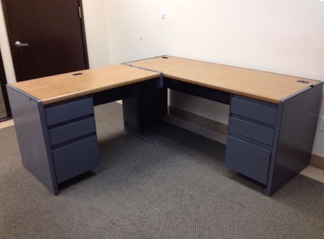 Used Office Desks Steelcase 9000 L Shapes At Furniture Finders
