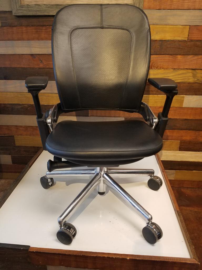 used office chairs  steelcase leap v2 leather chair coach