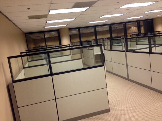 Used Office Cubicles : Used Cubicles with Glass at Furniture Finders