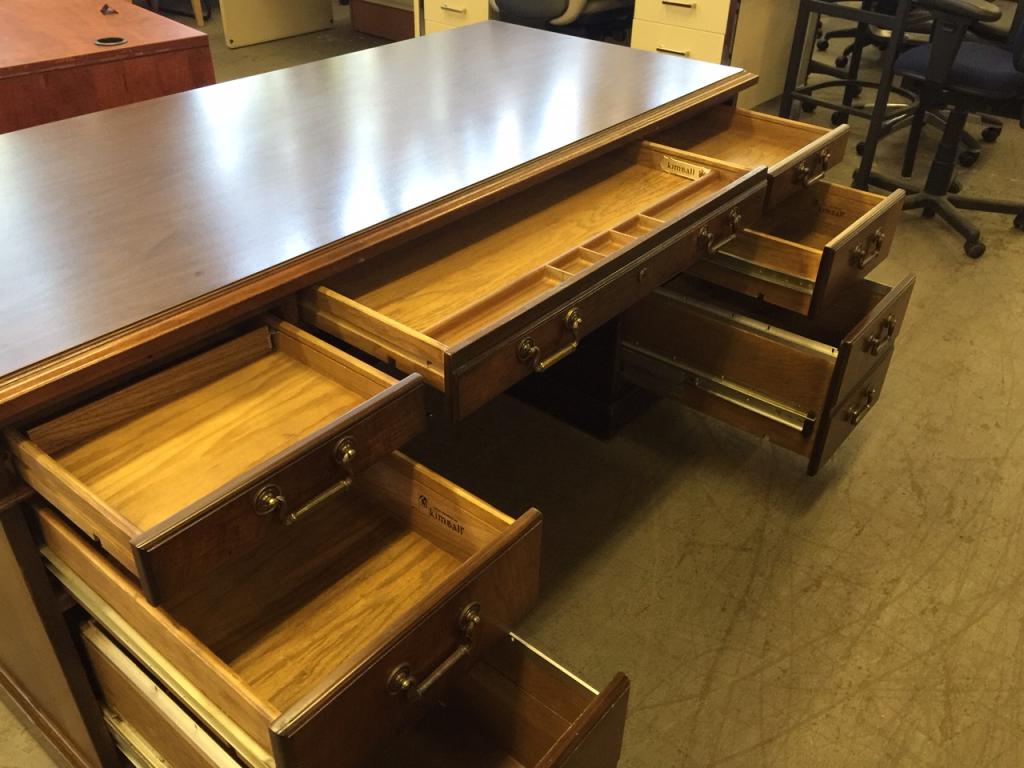 Used Office Desks : EXECUTIVE DESK by KIMBALL OFFICE FURNITURE at