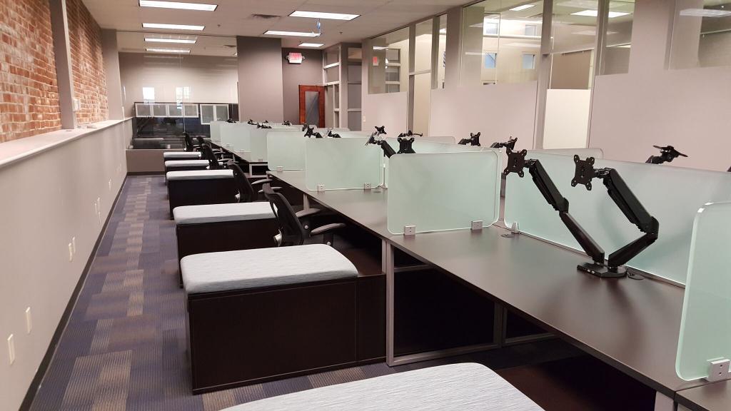 New Office Cubicles : Modern Call Center Cubicles Glass Dividers at