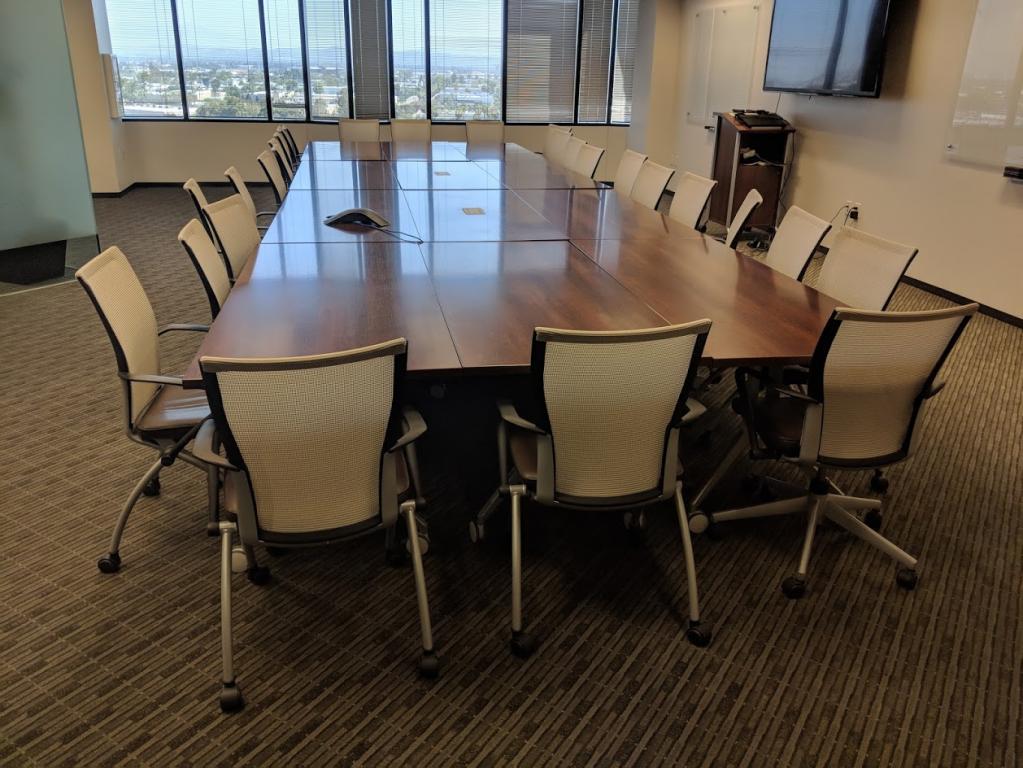 Used Office Conference Tables : Haworth Training Tables and Chairs at