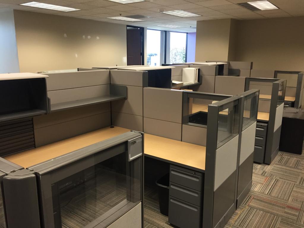 Used Office Cubicles : modern drop down ethospace cubicles at Furniture