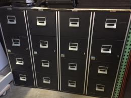 Used Vertical Fire Proof File Cabinets