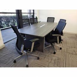 8' Boat Shaped Conference Table