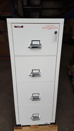 FireKing 4 drawer vertical legal -White