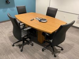 6’ Boat Shaped Conference Table