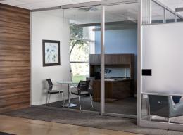 Floor to Ceiling Private Offices with Doors