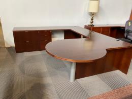 Executive U Shape Desk By GunLocke Furniture