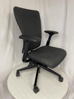 Haworth Zody Chair W/Cover Black and Charcoal