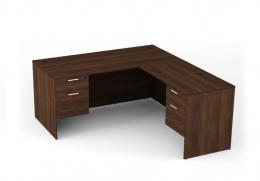 New Laminate L-Shape Desk w/ BF Peds