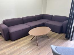 Brayton Purple L shape Sectional Sofa