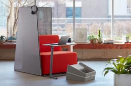 Campfire by Steelcase Grey Privacy Divider