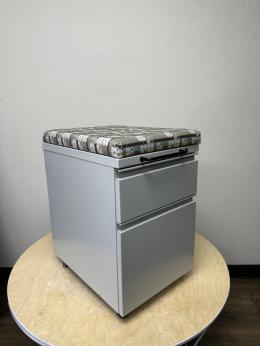 Herman Miller mobile patterned grey pedestal