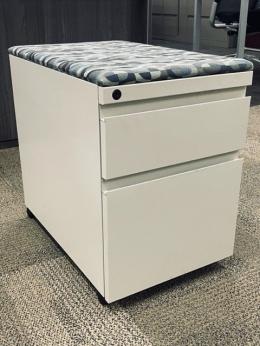 Knoll Mobile Box/File Pedestal W/ Cushion Top