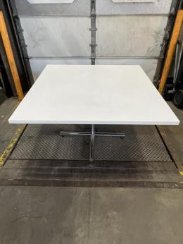 4' x 4' Cafe Square Table White