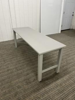 72 x 24 Gray Laminate Desk Metal 