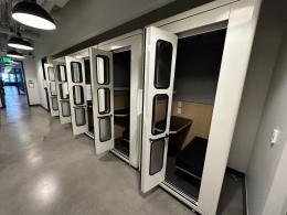 White Acoustic Privacy/Phone Booths 47x47x92
