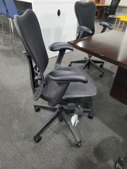 Herman Miller Mirra 2 black task chairs