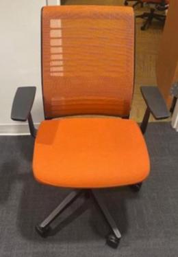 Orange Steelcase Think Task Chairs