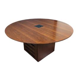NuCraft 60 inch round table with power