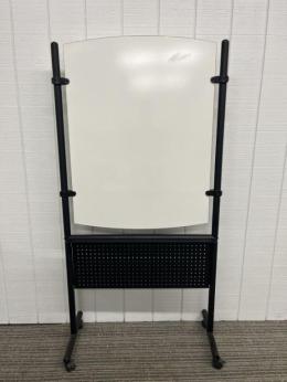 Double-sided White Board with Black Tray
