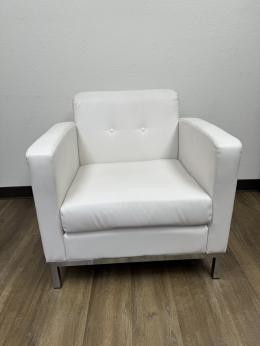 OFS Commercial Club Chair Tuxedo White