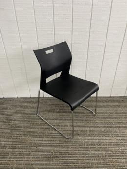 Global Duet Black Stacking Chair