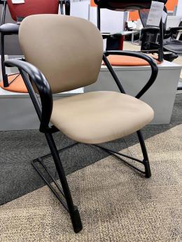 Reupholstered Vinyl Steelcase Ally Side Chair