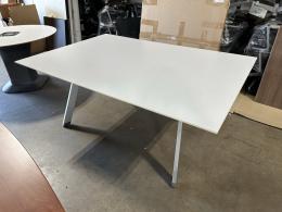 6' White Laminate Conference Table
