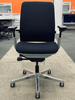 Refreshed Steelcase Amia Task Chair, Platinum