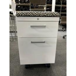 Allsteel Mobile Box/File Pedestal (White)