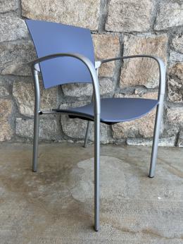 Brayton Enea Blue Plastic Stack Chair