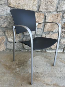 Brayton Enea Gray Plastic Stack Chair