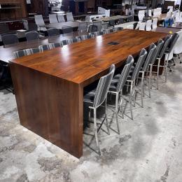 Cherry 12' Stool Height Conference Table
