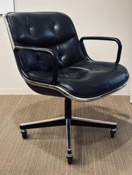 Knoll Pollock Executive Chair (Black/Chrome)