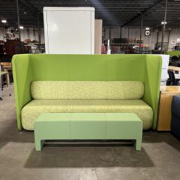 Bernhardt Contemporary Green Sofa